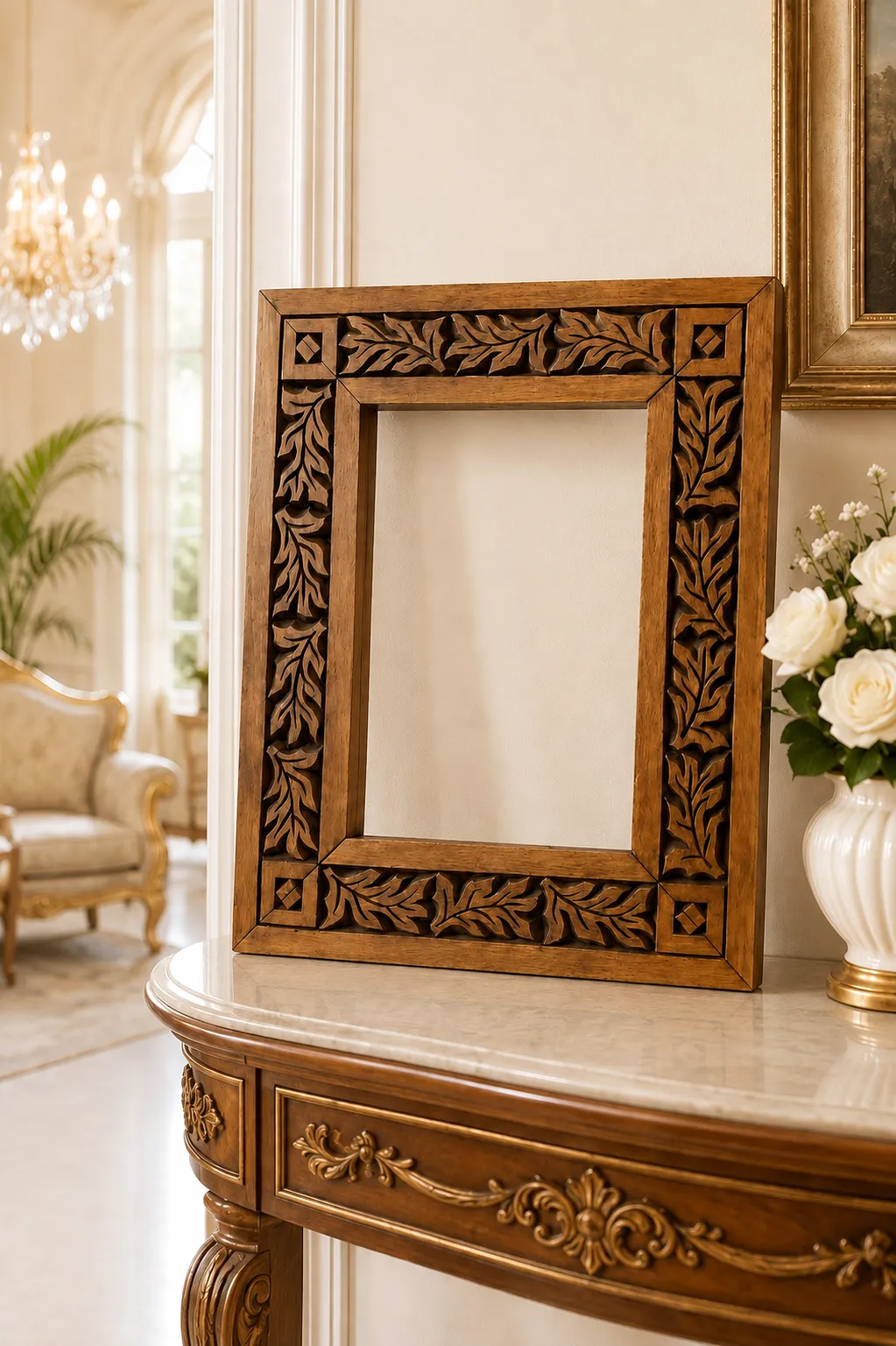 Hand Carved Wooden Photo Frame Pakistan