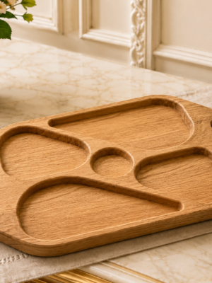 Handcrafted Wooden Serving Tray Handcrafted Wooden Serving Tray Pakistan | Wooden Tray for Tea