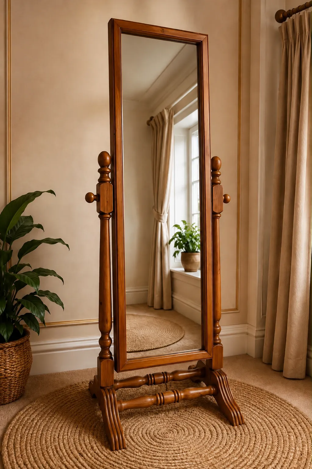 Wooden Full Length Mirror Pakistan
