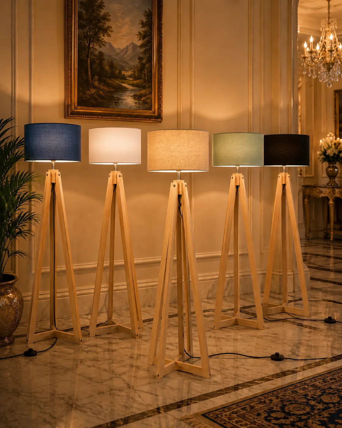 Wooden Tripod Floor Lamp Pakistan