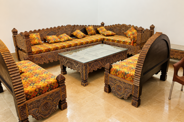 carved-wood-luxury-sofa-set Sofa Design Pakistan | Luxury Chiniot Sofa Set 7 Seater | Rounaq