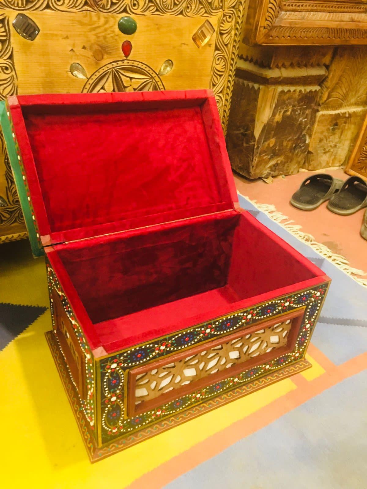 Handcrafted Painted Wooden Box 2