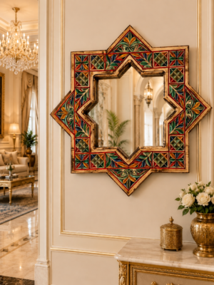 Mirror Design Pakistan | Star Mirror Design Chiniot | Rounaq Art