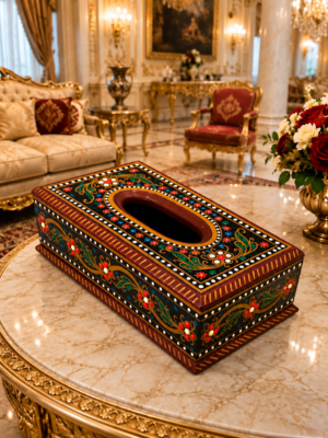 Wooden Tissue Box Pakistan | Carved Tissue Box | Rounaq Art