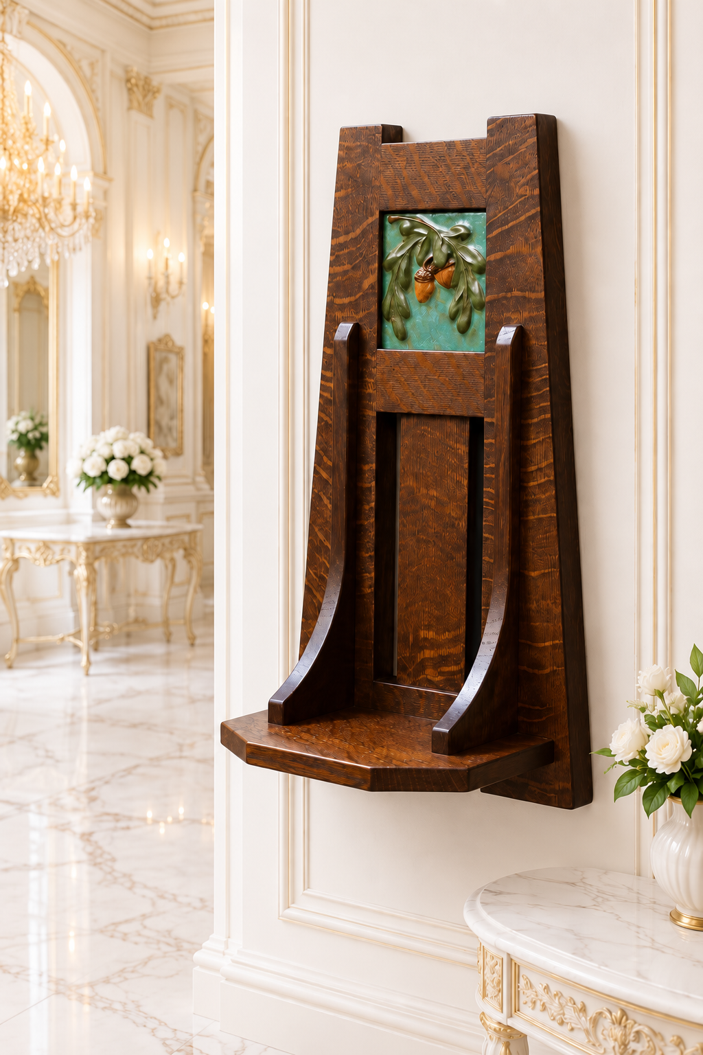 Handcrafted Wooden Wall Shelf