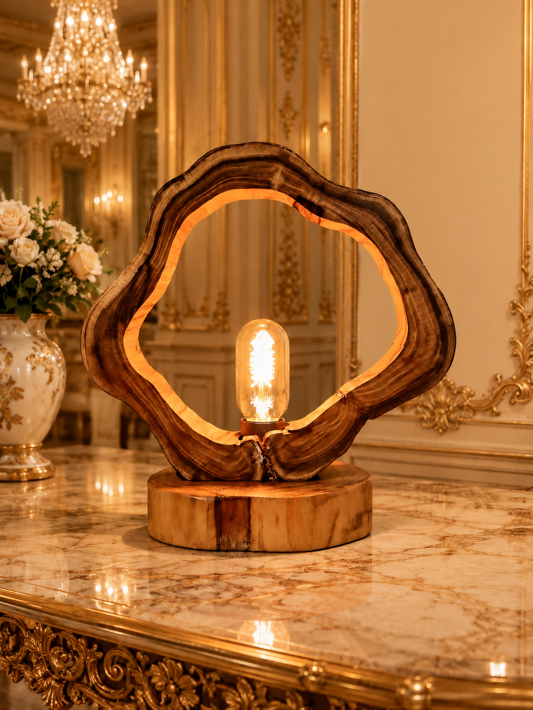 Handmade Wooden Lamp Design