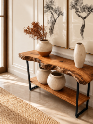 Console Table Pakistan | Live Edge Console Table | Rounaq Art