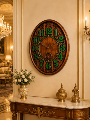 Wall Clock Design | Wooden Wall Clock Pakistan - Rounaq Art