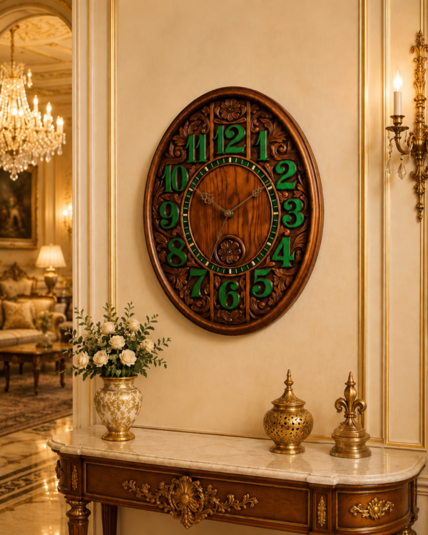 Wall Clock Design | Wooden Wall Clock Pakistan - Rounaq Art