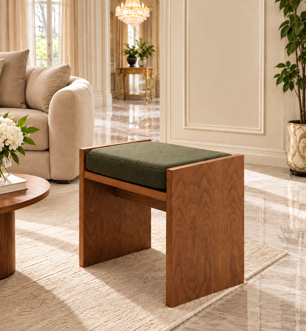 Luxury Wooden Bench Design