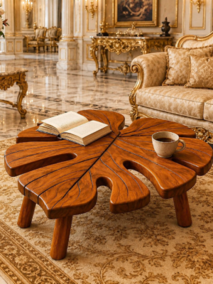 Coffee Table | Leaf Coffee Table Pakistan | Wood | Rounaq Art