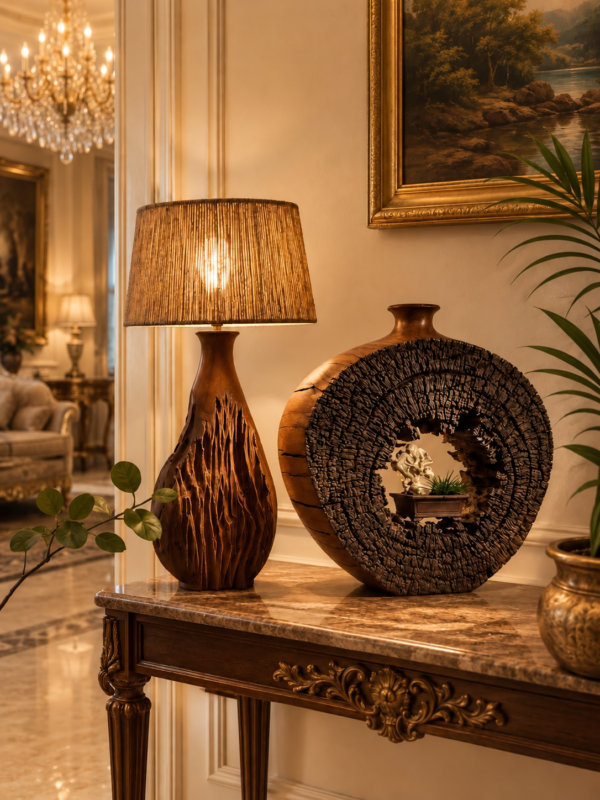 luxury-wooden-table-decor Decorative Items | Wooden Table Decor Pakistan | Rounaq Art