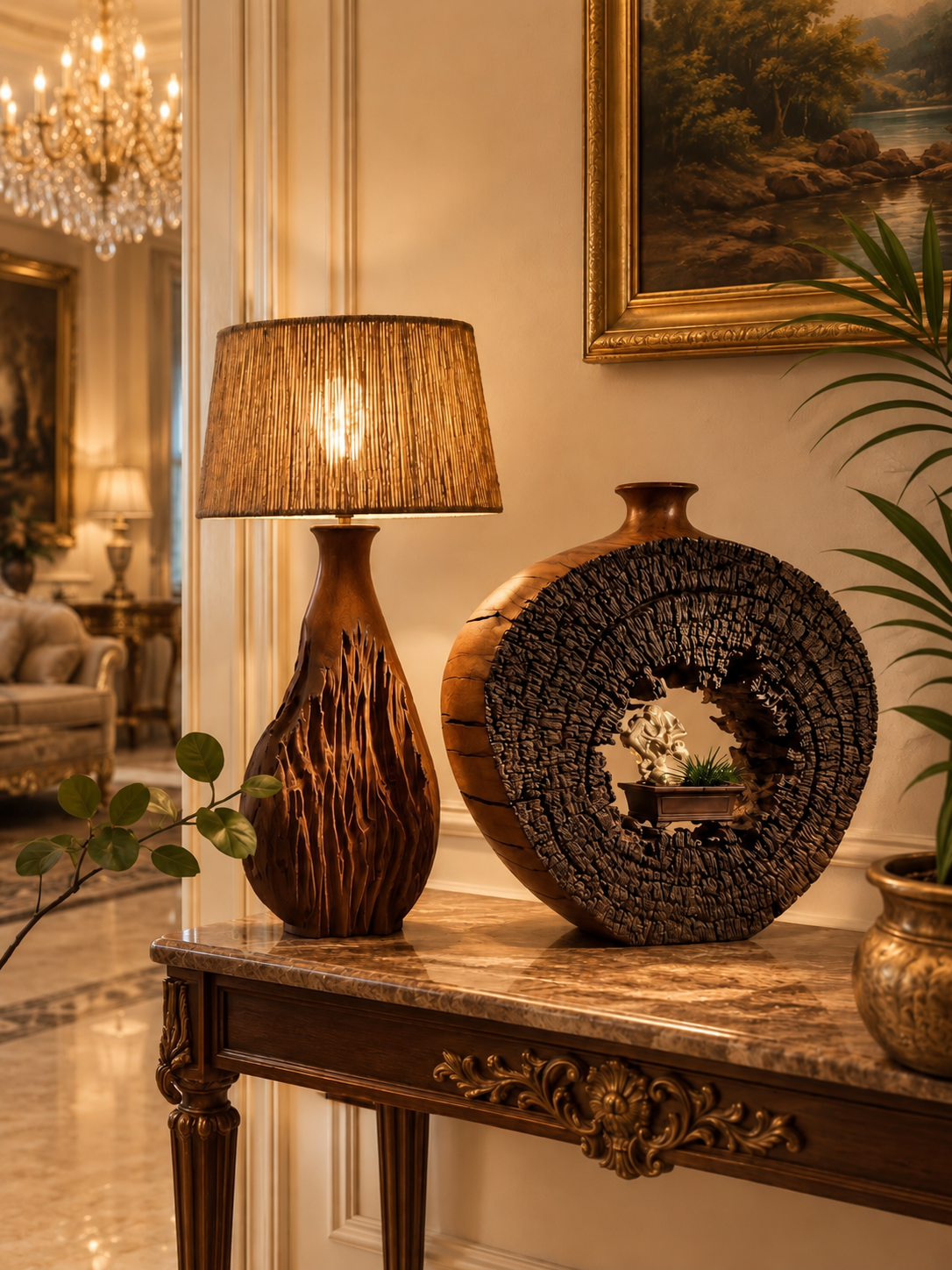 Luxury Wooden Table Decor