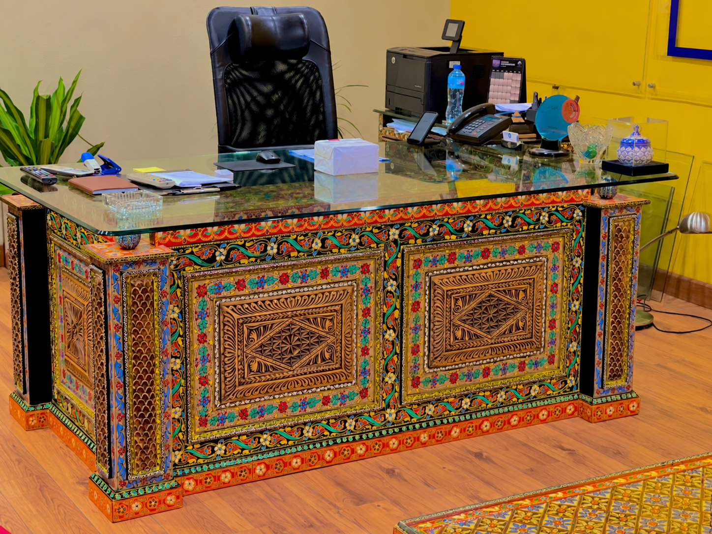 Ornate Handcrafted Office Desk